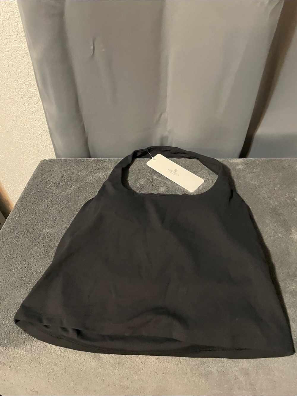 CRZ YOGA Black Halter Crop Top